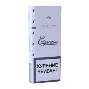 Сигареты с/ф Cigaronne Super Slims White 