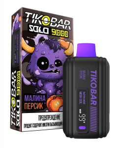 Одноразовый Pod TIKOBAR SOLO 9000 - Raspberry Peach