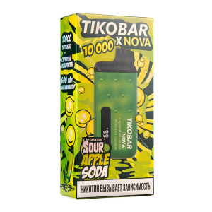 Одноразовый Pod Tikobar NOVA X10000 - Sour Apple Soda