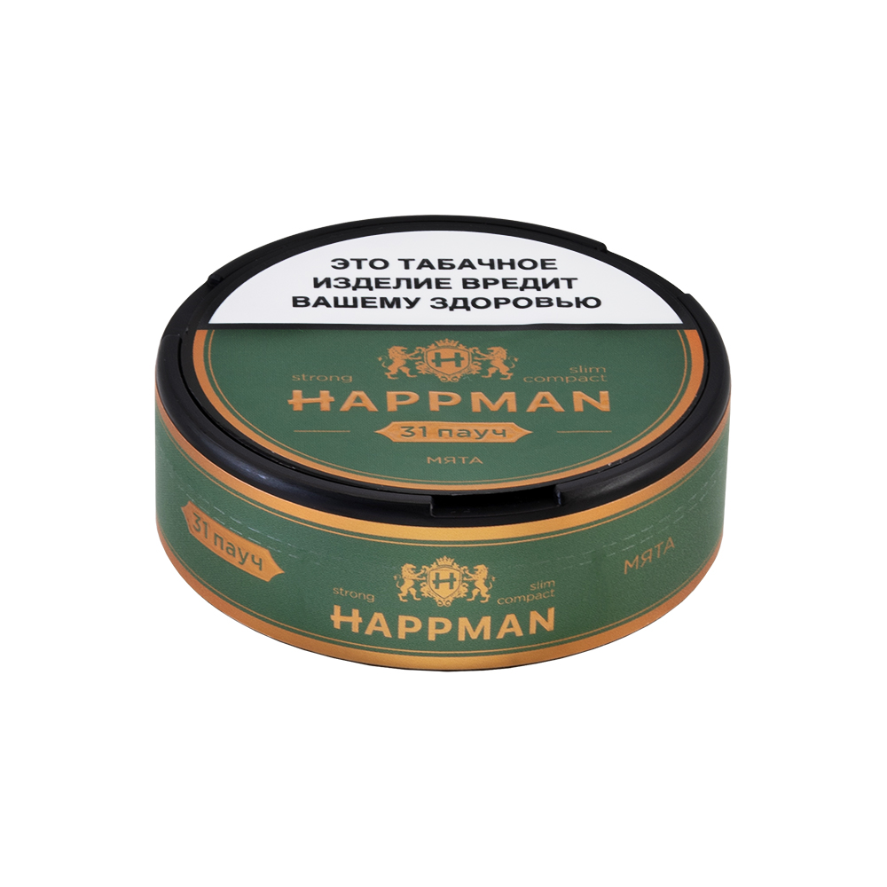 Жевательный табак HAPPMAN Slim Compact (10гр) - Мята