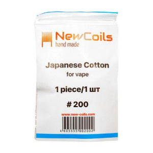 NewCoils #200 Japanese Cotton for vape 1 piece / 1 шт