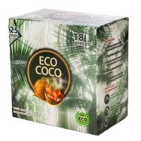 Уголь кокосовый ECO COCO 18 шт 25 мм