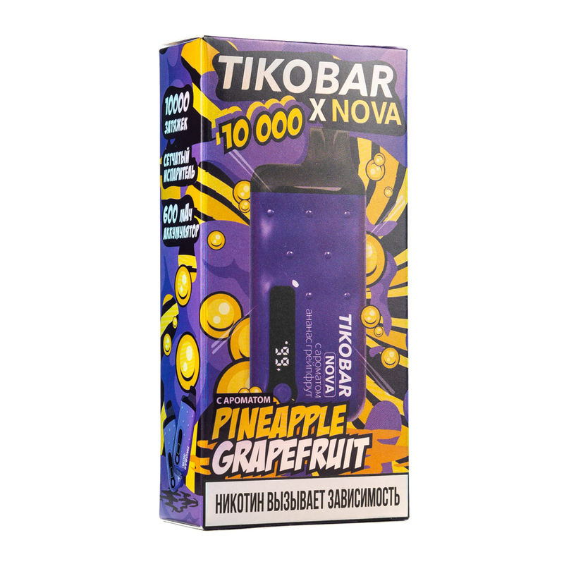 Одноразовый Pod Tikobar NOVA X10000 - Pineapple Grapefruit