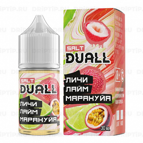 Жидкость DUALL SALT - Личи Лайм Маракуйя, 30 мл