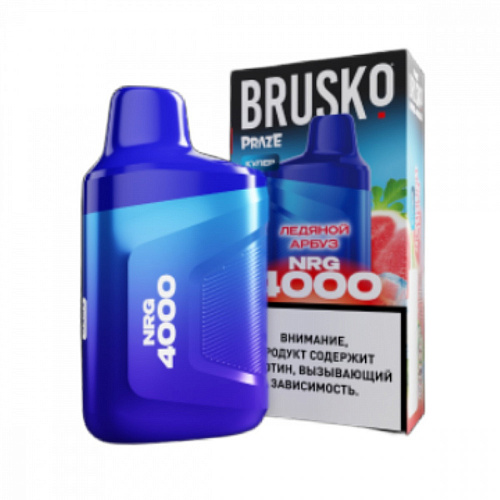 Одноразовый Pod Brusko NRG4000 - Арбуз лед